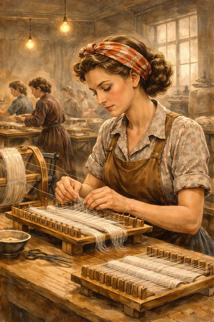 une clayetteuse metier ancien